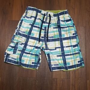 Newport Blue Men’s Geometric Style  Swim Trunks. Size XXL